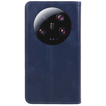 For Xiaomi 13 Ultra Impact-Resistant PU Leather Stand Case Wallet Calf Texture Cell Phone Cover