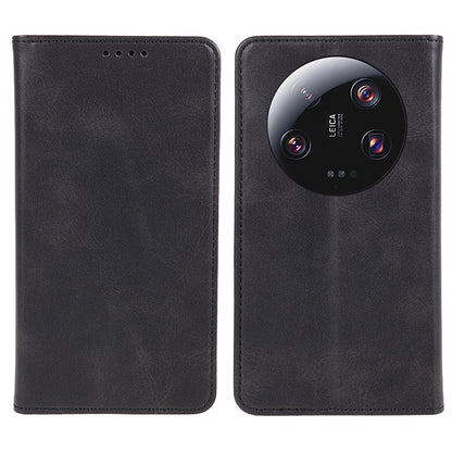 For Xiaomi 13 Ultra Impact-Resistant PU Leather Stand Case Wallet Calf Texture Cell Phone Cover