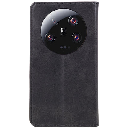 For Xiaomi 13 Ultra Impact-Resistant PU Leather Stand Case Wallet Calf Texture Cell Phone Cover
