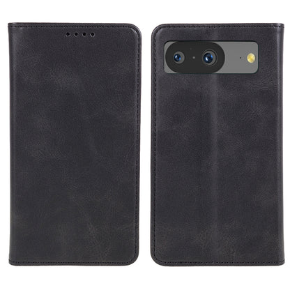 For Google Pixel 8 Anti-drop Phone Cover Anti-Scratch PU Leather Stand Calf Texture Case Wallet