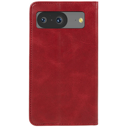 For Google Pixel 8 Anti-drop Phone Cover Anti-Scratch PU Leather Stand Calf Texture Case Wallet
