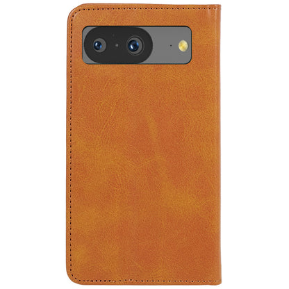 For Google Pixel 8 Anti-drop Phone Cover Anti-Scratch PU Leather Stand Calf Texture Case Wallet