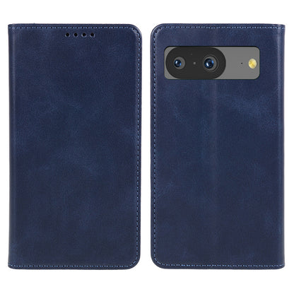For Google Pixel 8 Anti-drop Phone Cover Anti-Scratch PU Leather Stand Calf Texture Case Wallet
