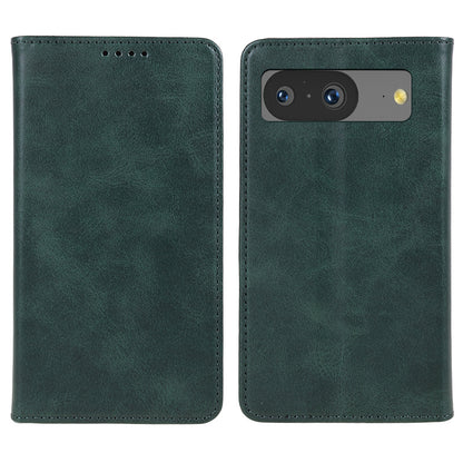 For Google Pixel 8 Anti-drop Phone Cover Anti-Scratch PU Leather Stand Calf Texture Case Wallet