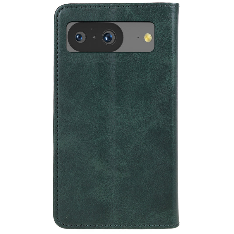 For Google Pixel 8 Anti-drop Phone Cover Anti-Scratch PU Leather Stand Calf Texture Case Wallet