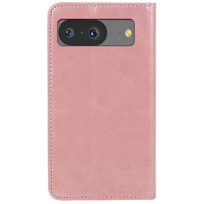 For Google Pixel 8 Anti-drop Phone Cover Anti-Scratch PU Leather Stand Calf Texture Case Wallet