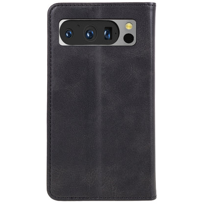 For Google Pixel 8 Pro Strong Magnetic Phone Case PU Leather Stand Case Calf Texture Wallet Cover