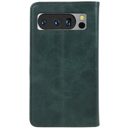 For Google Pixel 8 Pro Strong Magnetic Phone Case PU Leather Stand Case Calf Texture Wallet Cover