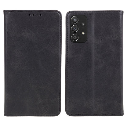 For Samsung Galaxy A52s 5G / A52 5G / 4G PU Leather Stand Case Anti-Scratch Calf Texture Wallet Dustproof Phone Cover