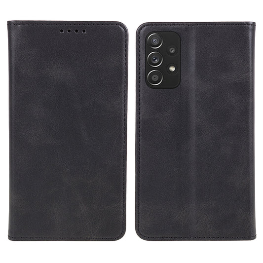 For Samsung Galaxy A52s 5G / A52 5G / 4G PU Leather Stand Case Anti-Scratch Calf Texture Wallet Dustproof Phone Cover