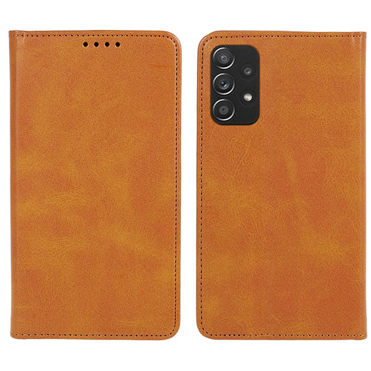 For Samsung Galaxy A52s 5G / A52 5G / 4G PU Leather Stand Case Anti-Scratch Calf Texture Wallet Dustproof Phone Cover