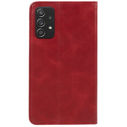 For Samsung Galaxy A52s 5G / A52 5G / 4G PU Leather Stand Case Anti-Scratch Calf Texture Wallet Dustproof Phone Cover