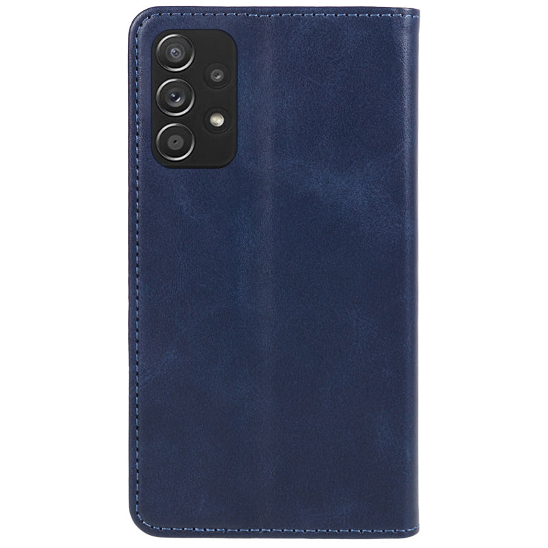 For Samsung Galaxy A52s 5G / A52 5G / 4G PU Leather Stand Case Anti-Scratch Calf Texture Wallet Dustproof Phone Cover