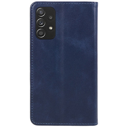 For Samsung Galaxy A52s 5G / A52 5G / 4G PU Leather Stand Case Anti-Scratch Calf Texture Wallet Dustproof Phone Cover