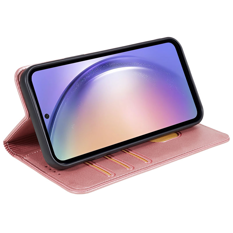 For Samsung Galaxy A52s 5G / A52 5G / 4G PU Leather Stand Case Anti-Scratch Calf Texture Wallet Dustproof Phone Cover