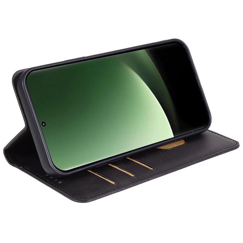 For Xiaomi Redmi Note 12 Turbo / Poco F5 5G PU Leather Coated TPU Stand Anti-drop Phone Case Calf Texture Wallet Cover