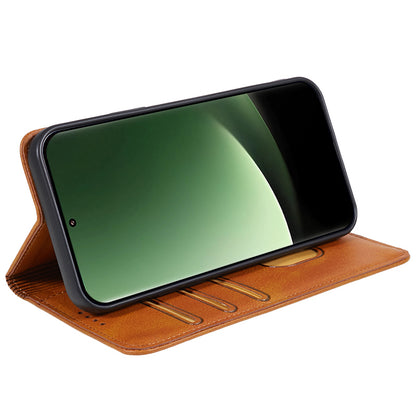 For Xiaomi Redmi Note 12 Turbo / Poco F5 5G PU Leather Coated TPU Stand Anti-drop Phone Case Calf Texture Wallet Cover