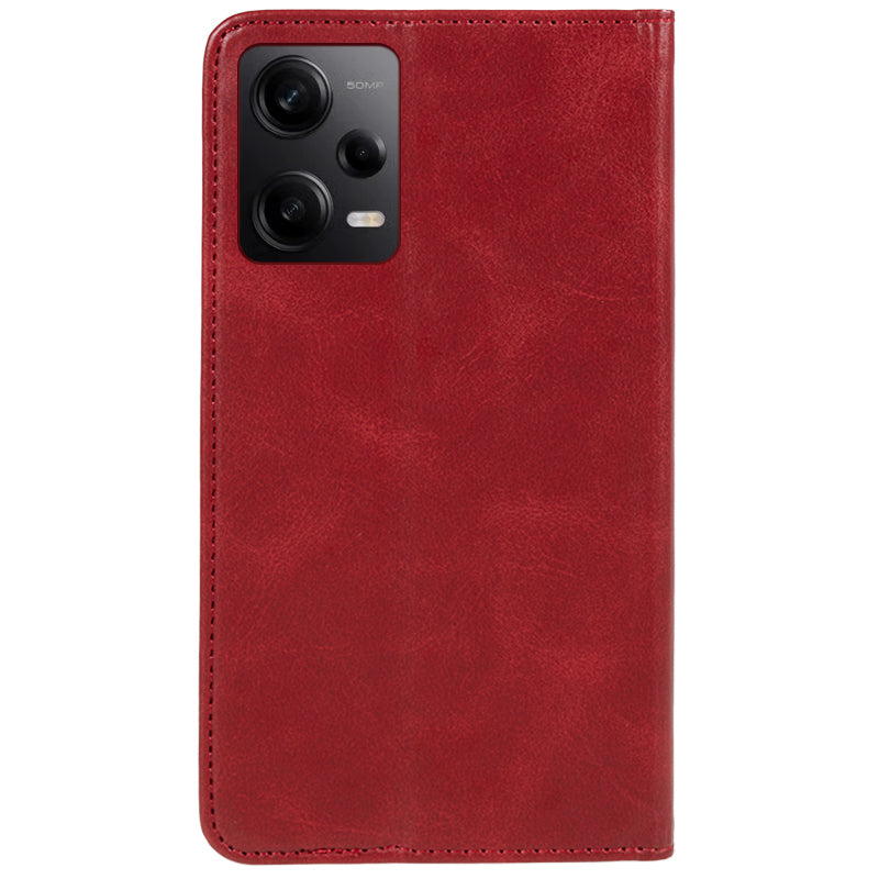 For Xiaomi Redmi Note 12 Pro 5G / Note 12 Pro Speed 5G / Poco X5 Pro 5G PU Leather Stand Case Calf Texture Wallet Phone Cover