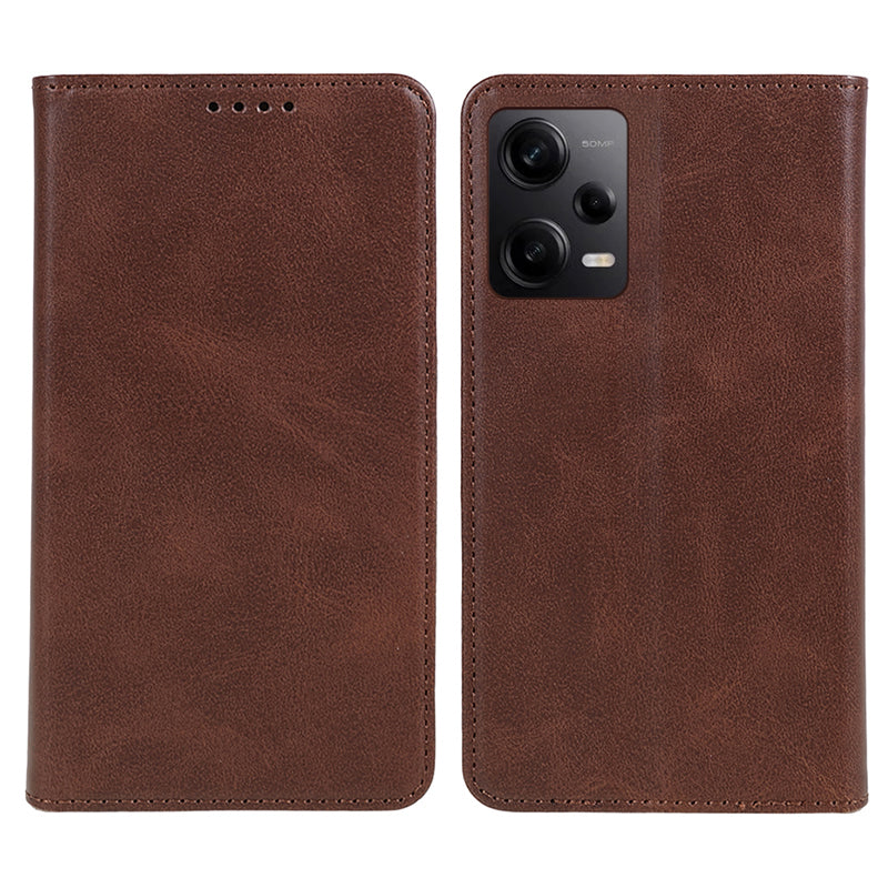 For Xiaomi Redmi Note 12 Pro 5G / Note 12 Pro Speed 5G / Poco X5 Pro 5G PU Leather Stand Case Calf Texture Wallet Phone Cover