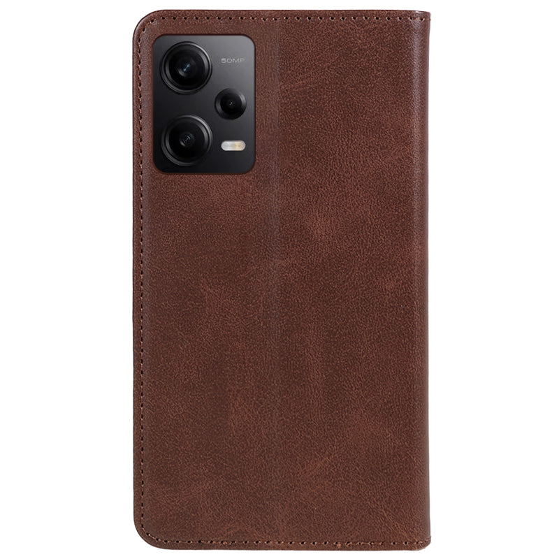 For Xiaomi Redmi Note 12 Pro 5G / Note 12 Pro Speed 5G / Poco X5 Pro 5G PU Leather Stand Case Calf Texture Wallet Phone Cover
