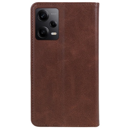 For Xiaomi Redmi Note 12 Pro 5G / Note 12 Pro Speed 5G / Poco X5 Pro 5G PU Leather Stand Case Calf Texture Wallet Phone Cover