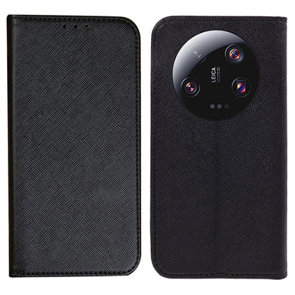 For Xiaomi 13 Ultra Shockproof Phone Shell Anti-Scratch PU Leather Wallet Cross Texture Stand Cover