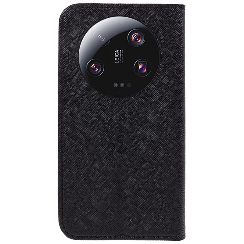 For Xiaomi 13 Ultra Shockproof Phone Shell Anti-Scratch PU Leather Wallet Cross Texture Stand Cover