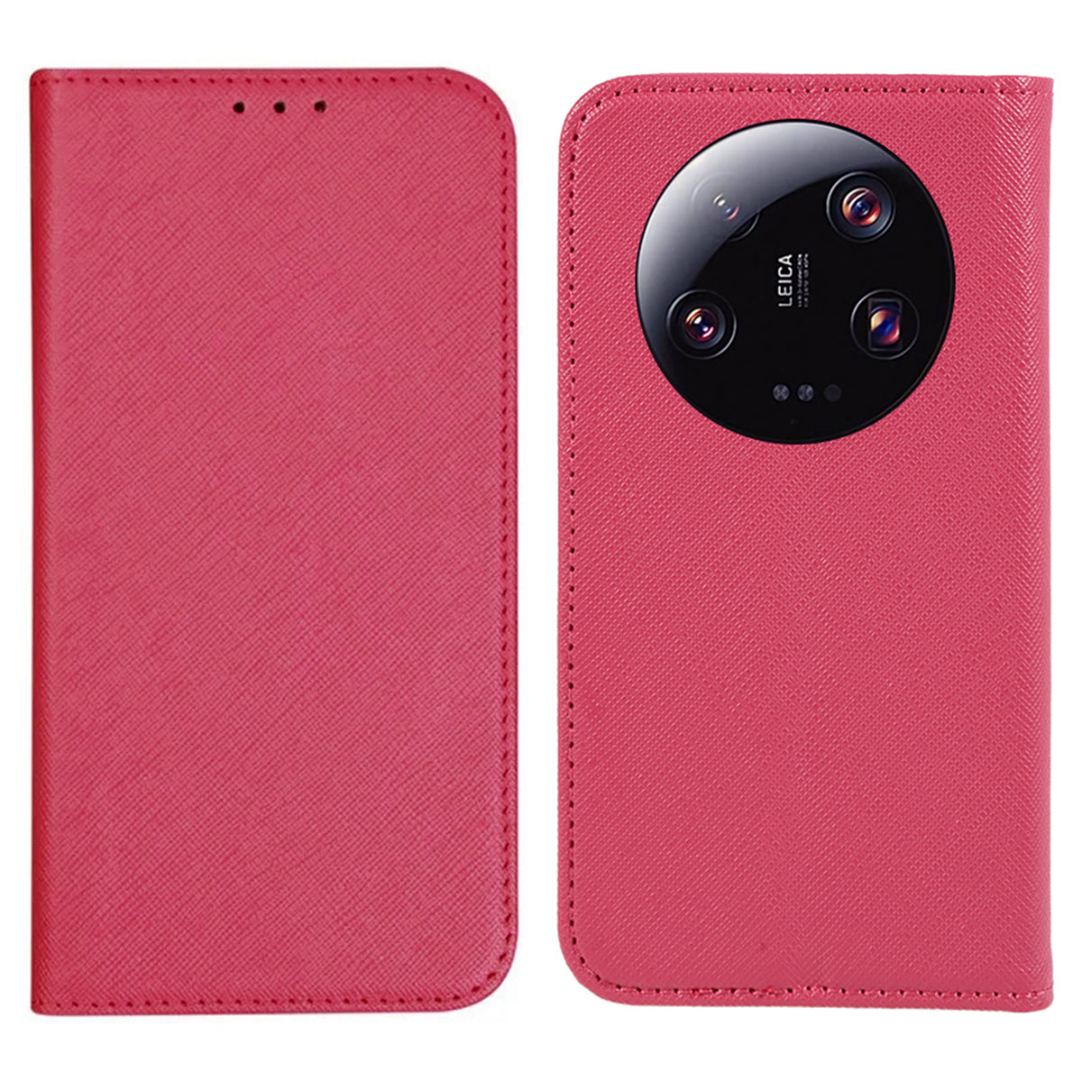 For Xiaomi 13 Ultra Shockproof Phone Shell Anti-Scratch PU Leather Wallet Cross Texture Stand Cover