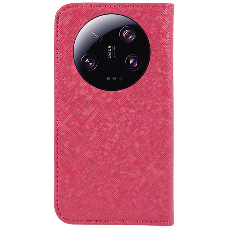 For Xiaomi 13 Ultra Shockproof Phone Shell Anti-Scratch PU Leather Wallet Cross Texture Stand Cover