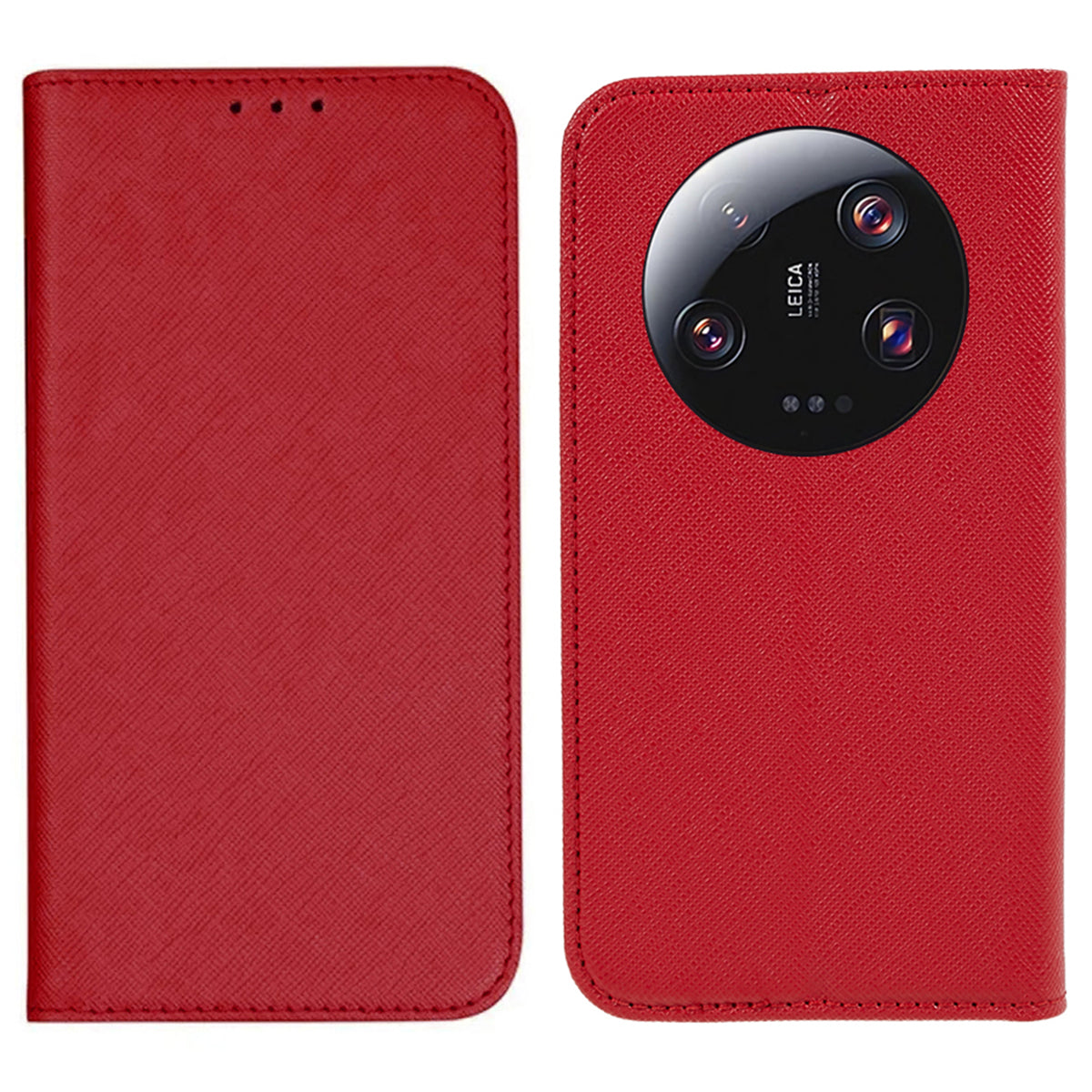 For Xiaomi 13 Ultra Shockproof Phone Shell Anti-Scratch PU Leather Wallet Cross Texture Stand Cover