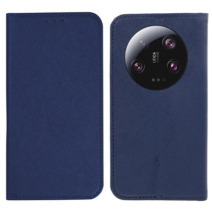 For Xiaomi 13 Ultra Shockproof Phone Shell Anti-Scratch PU Leather Wallet Cross Texture Stand Cover