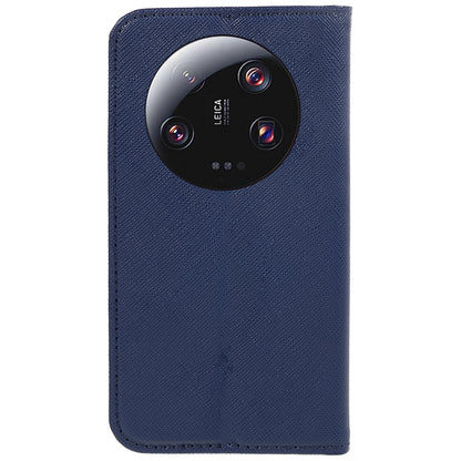 For Xiaomi 13 Ultra Shockproof Phone Shell Anti-Scratch PU Leather Wallet Cross Texture Stand Cover