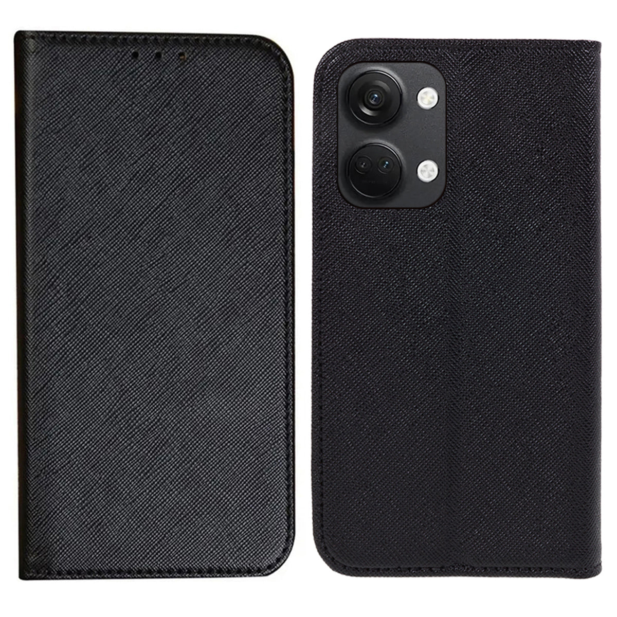 For OnePlus Ace 2V / Nord 3 5G Cross Texture Stand PU Leather Cover Anti-Scratch Phone Case Wallet