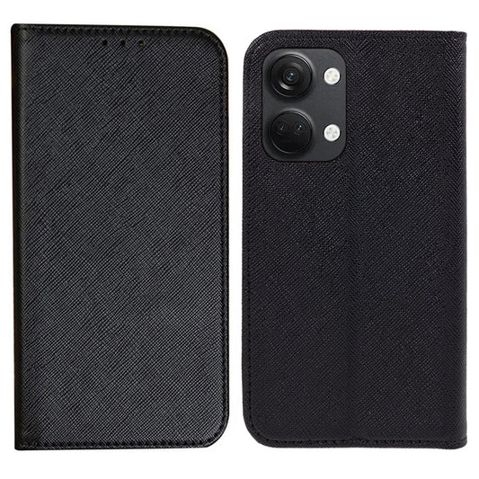 For OnePlus Ace 2V / Nord 3 5G Cross Texture Stand PU Leather Cover Anti-Scratch Phone Case Wallet