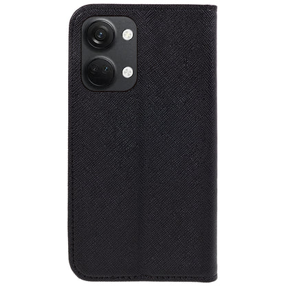 For OnePlus Ace 2V / Nord 3 5G Cross Texture Stand PU Leather Cover Anti-Scratch Phone Case Wallet