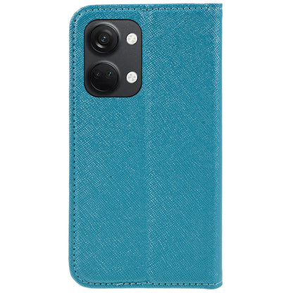 For OnePlus Ace 2V / Nord 3 5G Cross Texture Stand PU Leather Cover Anti-Scratch Phone Case Wallet