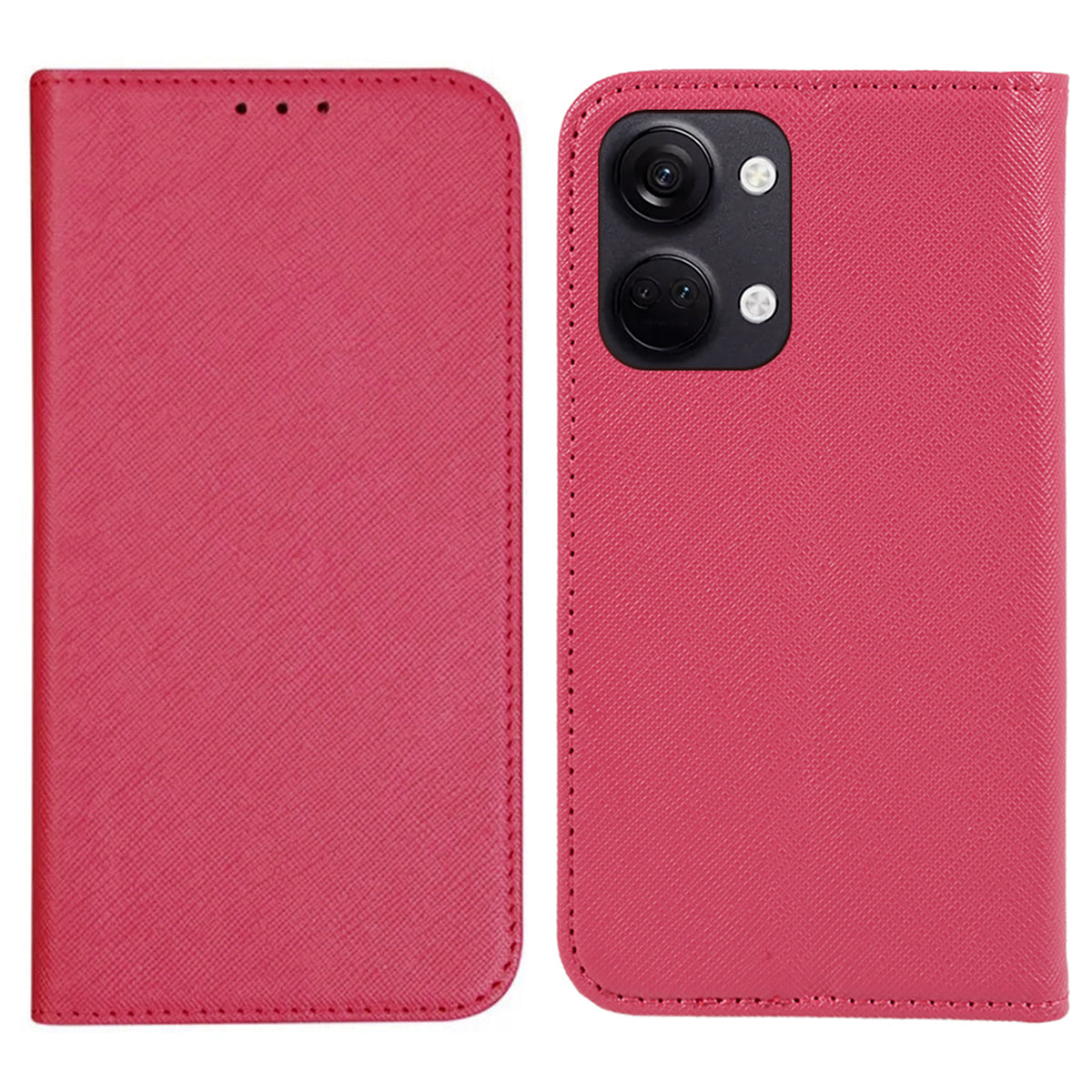 For OnePlus Ace 2V / Nord 3 5G Cross Texture Stand PU Leather Cover Anti-Scratch Phone Case Wallet
