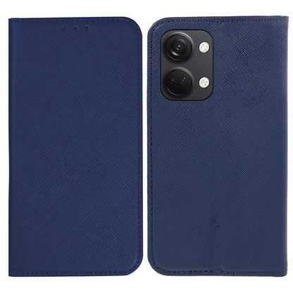 For OnePlus Ace 2V / Nord 3 5G Cross Texture Stand PU Leather Cover Anti-Scratch Phone Case Wallet