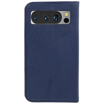 For Google Pixel 8 Pro Shockproof Mobile Phone Shell Wallet Cross Texture Stand PU Leather Cover