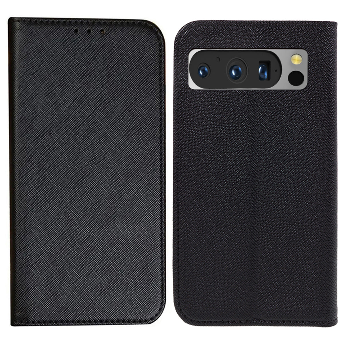 For Google Pixel 8 Pro Shockproof Mobile Phone Shell Wallet Cross Texture Stand PU Leather Cover