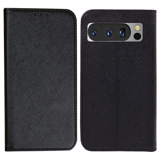 For Google Pixel 8 Pro Shockproof Mobile Phone Shell Wallet Cross Texture Stand PU Leather Cover