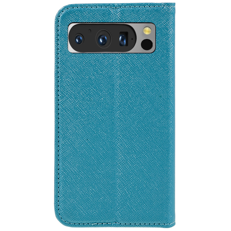 For Google Pixel 8 Pro Shockproof Mobile Phone Shell Wallet Cross Texture Stand PU Leather Cover