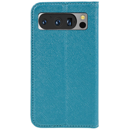 For Google Pixel 8 Pro Shockproof Mobile Phone Shell Wallet Cross Texture Stand PU Leather Cover