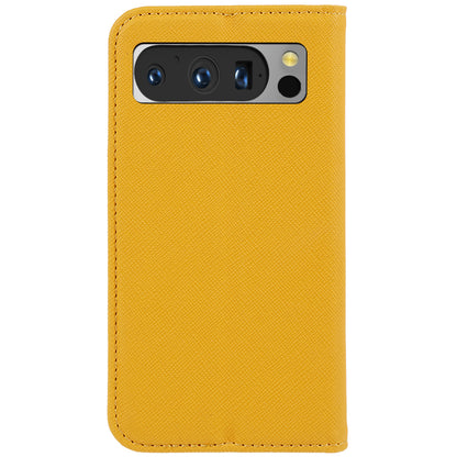 For Google Pixel 8 Pro Shockproof Mobile Phone Shell Wallet Cross Texture Stand PU Leather Cover