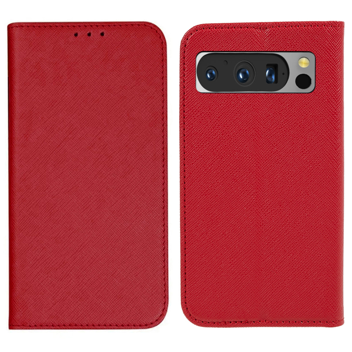 For Google Pixel 8 Pro Shockproof Mobile Phone Shell Wallet Cross Texture Stand PU Leather Cover