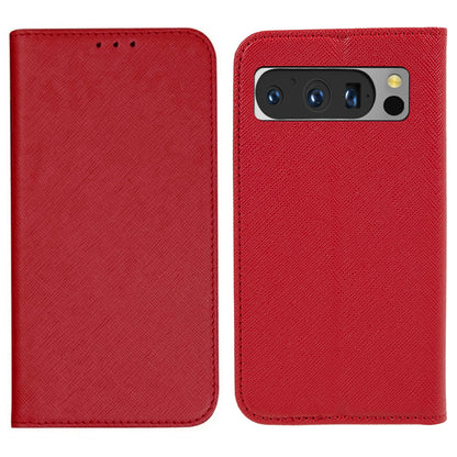 For Google Pixel 8 Pro Shockproof Mobile Phone Shell Wallet Cross Texture Stand PU Leather Cover