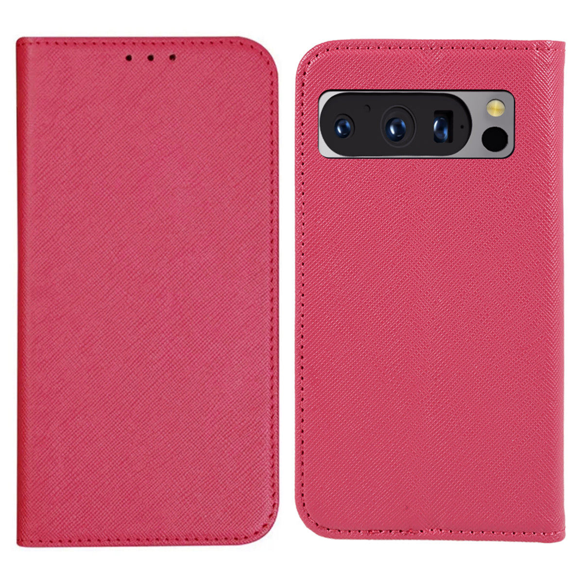 For Google Pixel 8 Pro Shockproof Mobile Phone Shell Wallet Cross Texture Stand PU Leather Cover