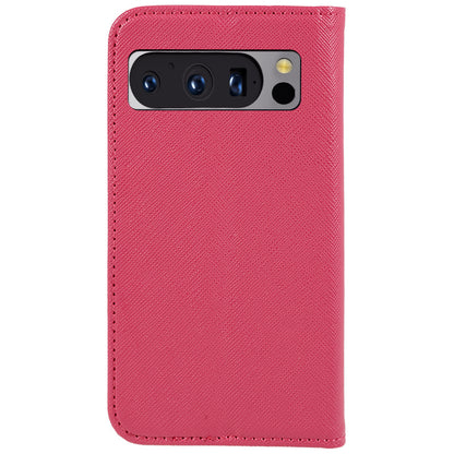 For Google Pixel 8 Pro Shockproof Mobile Phone Shell Wallet Cross Texture Stand PU Leather Cover