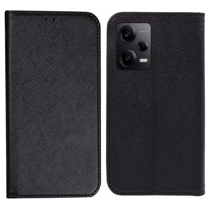 For Xiaomi Redmi Note 12 Pro Speed 5G / Note 12 Pro 5G / Poco X5 Pro 5G Phone Case Wallet Cross Texture Stand Leather Cover