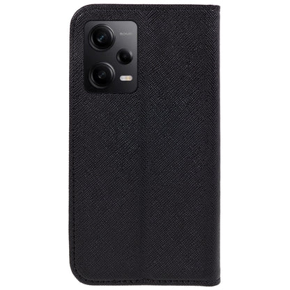 For Xiaomi Redmi Note 12 Pro Speed 5G / Note 12 Pro 5G / Poco X5 Pro 5G Phone Case Wallet Cross Texture Stand Leather Cover